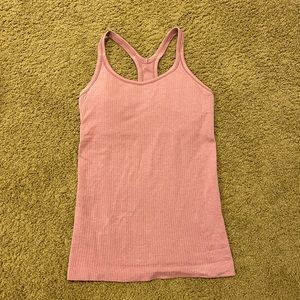 Lululemon Ebb to street pink tank!